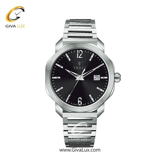 ساعت مچی اورجینال زنانه ویولت VIOLET نقره ای | نقره ای| مشکی| کد رفرنس 0627